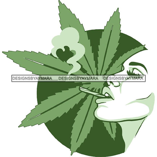 Weed Leaf Dope Cannabis Medical Marijuana Joint Blunt High Life SVG Cutting Files