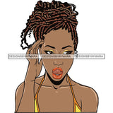 Afro Woman Goddess Braids Dreads Diva Melanin Love Sensual .SVG Cut Files For Silhouette and Cricut and More!