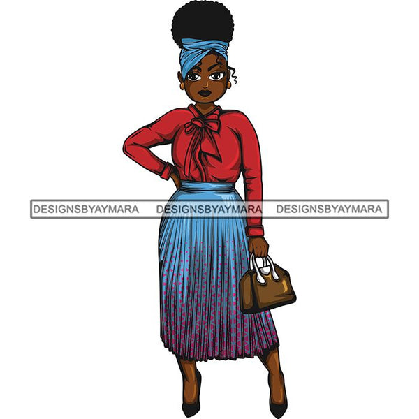 Afro Classy Lola Elegance Glamour Church Lady .SVG Clipart Vector Cutting Files For Circuit Silhouette Cricut and More!