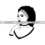 Afro Woman SVG Cut Files For Silhouette and Cricut