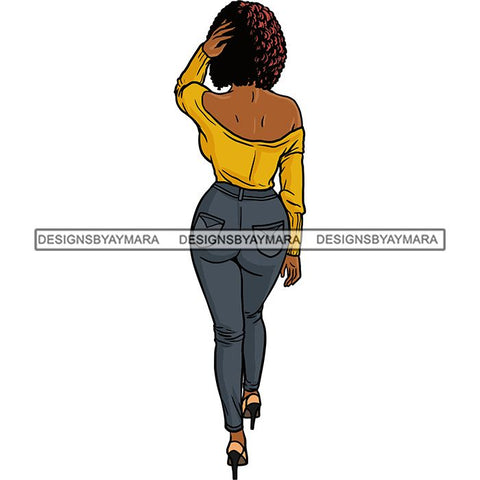 Fashion Diva Glamour Afro Classy Sexy Lady SVG PNG JPG Vector Files For Cutting and More