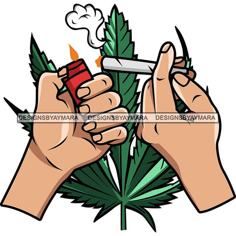 Marijuana Smoking Pot Joint Blunt Stoned High Life Weed Leaf Grass Relax Chill SVG Cutting Files