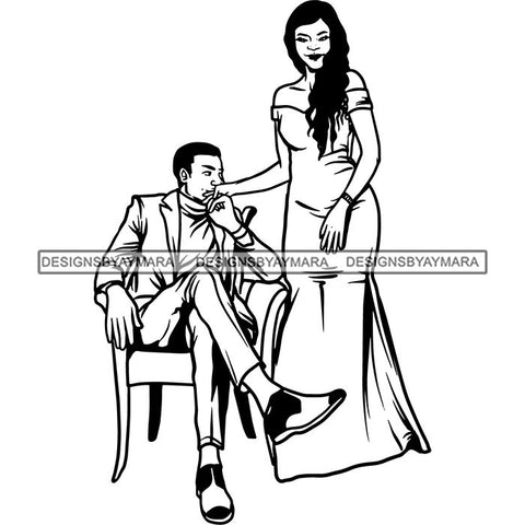 Happy Couple Relationship Goals Soulmates Man Woman Together Marry True Love SVG Cutting Files