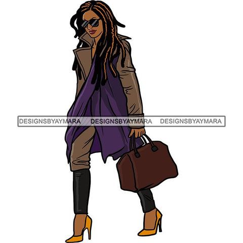 Fashion Diva Glamour Afro Classy Sexy Lady SVG PNG JPG Vector Files For Cutting and More