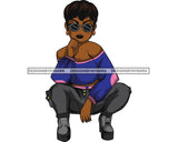 Afro Lola Boss Lady Diva Style .SVG Cutting Files For Silhouette and Cricut and More!