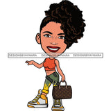 Cute Afro Lola Boss Lady Summer Fashion Dope Diva Glamour .SVG Cutting