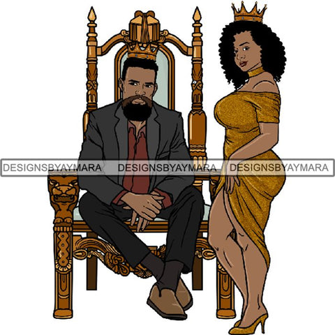 King and Queen Rey Reina Couple Life Goals PNG Print Files Not For Cutting