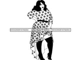 Afro Beautiful BBW Woman Goddess Diva Classy Lady .SVG Cut Files For Silhouette and Cricut