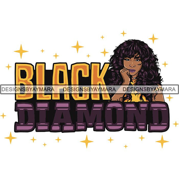 Melanin Popping Black Diamond Dope Nubian Black Girl Magic .SVG Cutting Files For Silhouette Cricut and More