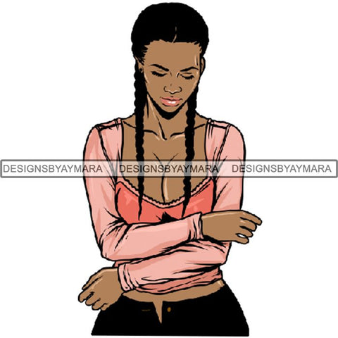 Afro Woman Tattoo Sexy Melanin Nubian Goddess PNG Files For Print Not For Cutting