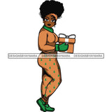 Afro Lola Christmas Winter Pajamas Gift .SVG Cutting Files For Silhouette and Cricut and More!