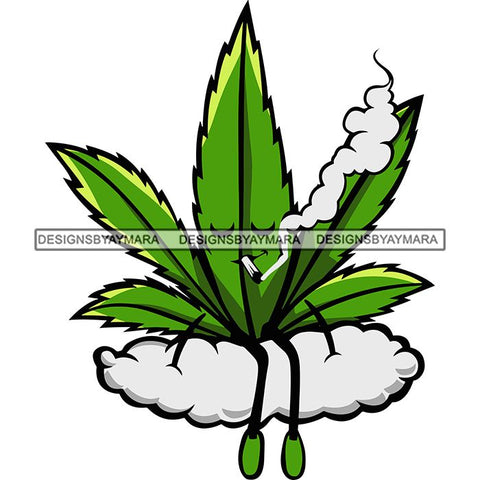 Marijuana Smoking Pot Joint Blunt Stoned High Life Weed Leaf Grass Relax Chill SVG Cutting Files