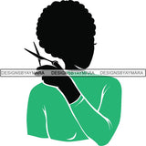 Afro Craft Lady SVG Cutting Files For Silhouette Cricut and More