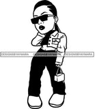 Fashion Girl Afro Woman Melanin Popping Ebony Queen .SVG Cutting Files