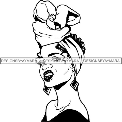 Afro Latina Woman SVG Cutting Files For Silhouette Cricut and More