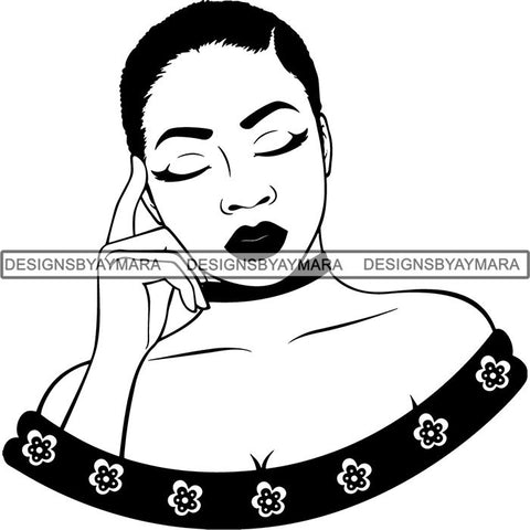 Afro Latina Woman SVG Cutting Files For Silhouette Cricut and More