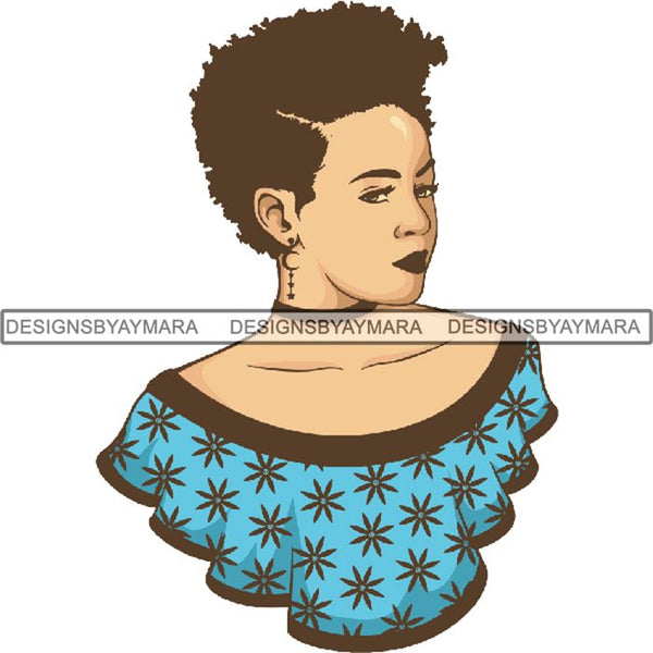 Afro Lady Queen Goddess Melanin Nubian .PNG Print Files Not For Cutting