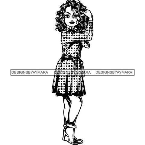 Afro Strong Classy Lola Flexing Believe in Yourself .SVG Cutting Files For Silhouette and Cricut and More!