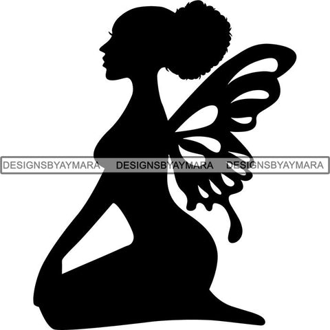 Afro Fairy Fantasy Magic SVG Cut Files For Silhouette and Cricut