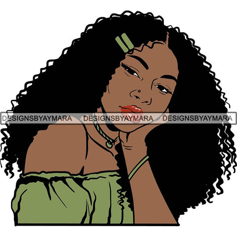 Afro Latina Woman SVG Cutting Files For Silhouette Cricut and More