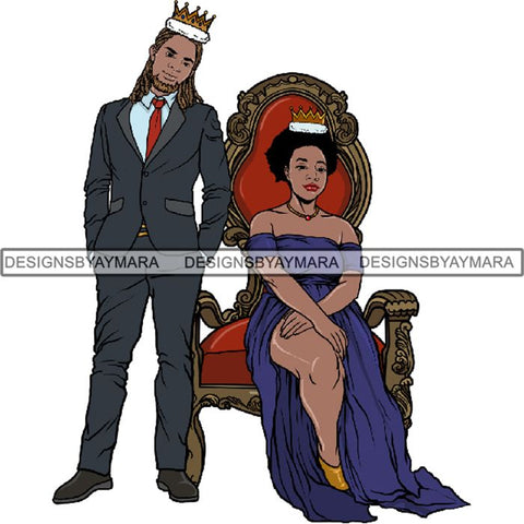 King and Queen Rey Reina Couple Life Goals PNG Print Files Not For Cutting