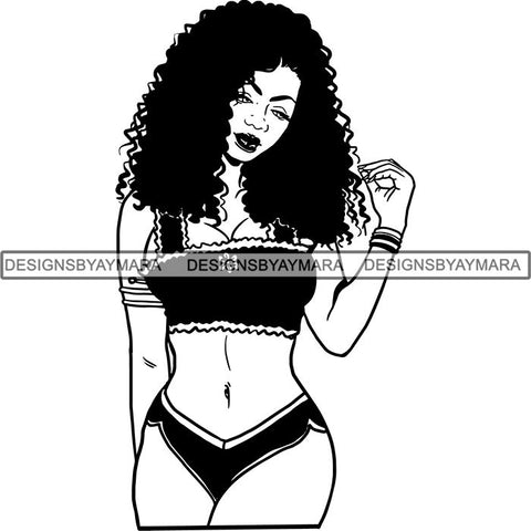 Afro Latina Woman SVG Cutting Files For Silhouette Cricut and More