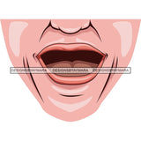 Funny Half Face Cute Designs For Mask Virus Protection SVG Cutting Files