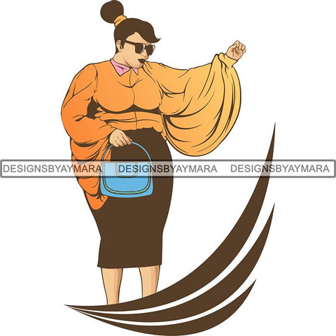Afro Beautiful Woman Goddess Diva Classy Lady .SVG Cut Files For Silhouette and Cricut