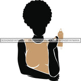 Afro Craft Lady SVG Cutting Files For Silhouette Cricut and More