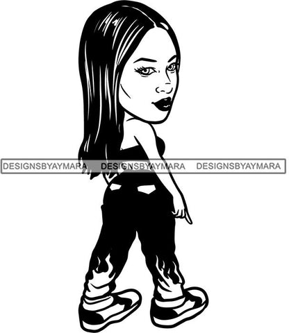 Fashion Girl Afro Woman Melanin Popping Ebony Queen .SVG Cutting Files