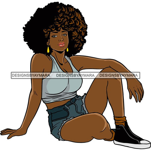 Fashion Diva Glamour Afro Classy Sexy Lady SVG PNG JPG Vector Files For Cutting and More