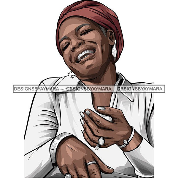 Maya Angelou African American Leader Proud Roots .SVG Clipart Vector Cutting Files