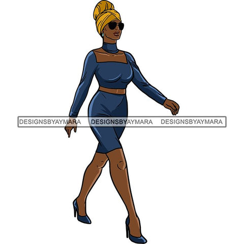 Fashion Diva Glamour Afro Classy Sexy Lady SVG PNG JPG Vector Files For Cutting and More