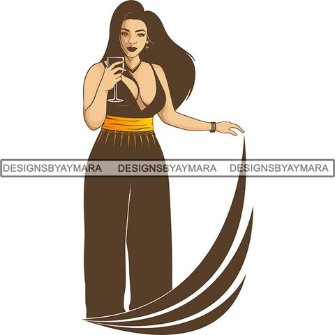 Afro Beautiful Woman Goddess Diva Classy Lady .SVG Cut Files For Silhouette and Cricut