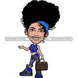 Cute Afro Lola Boss Lady Summer Fashion Dope Diva Glamour .SVG Cutting