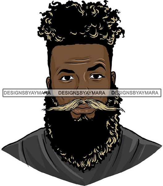 Attractive Black Man Bearded Hipster Model Fashion Male Guy Hombre Masculino Guapo Stylish Close-up Sexy Macho Manly SVG Files For Cutting