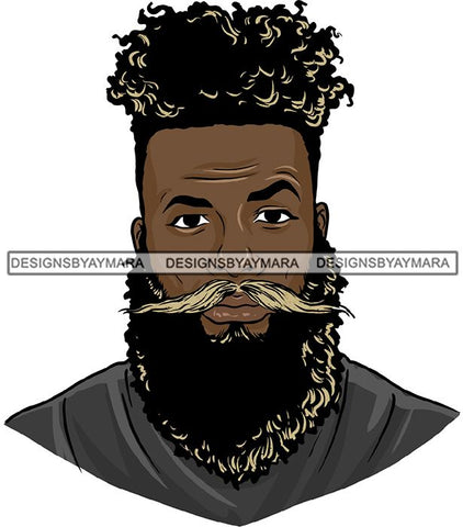 Attractive Black Man Bearded Hipster Model Fashion Male Guy Hombre Masculino Guapo Stylish Close-up Sexy Macho Manly SVG Files For Cutting