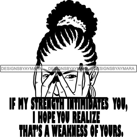 Afro Woman Peeking Peek-a-Boo I see You Melanin Pretty Half Face PNG File For Print Not For Cutting