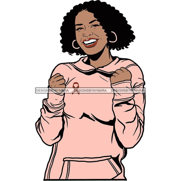 Strong Afro Woman SVG Cancer Survivor Cutting Files For Silhouette Cricut and More