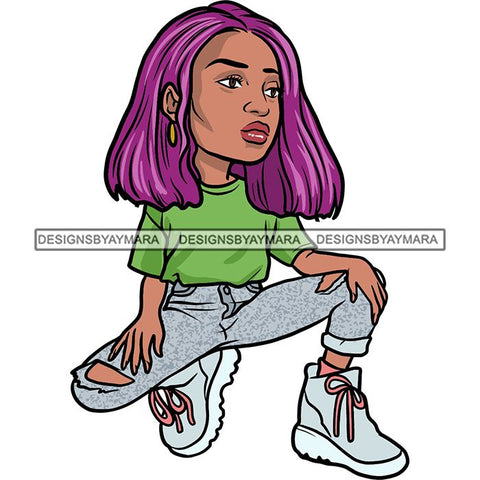 Fashion Woman Model Posing Summer Outfit Vogue Goddess Glamour Trendy Clothing Vector SVG Cutting Files