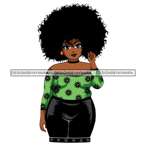 Afro African Lady Pretty Face Goddess Glamour Fashion Vector SVG Cutting Files