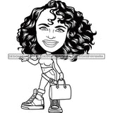 Cute Afro Lola Boss Lady Summer Fashion Dope Diva Glamour .SVG Cutting