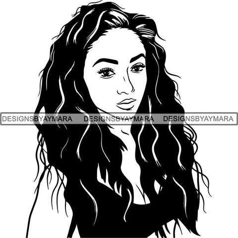 Afro Latina Woman SVG Cutting Files For Silhouette Cricut and More