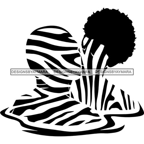 Sensual Couple Silhouette African Wildlife Proud Roots Safari Savanna Africa Continent Exotic Scenic SVG Cutting Files