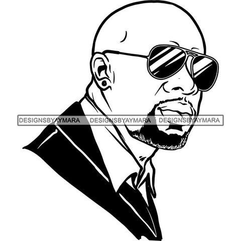 Attractive Man Bearded Hipster Model Fashion Male Guy Stylish Mustache Close-up Sexy Macho Manly SVG Files For Cutting