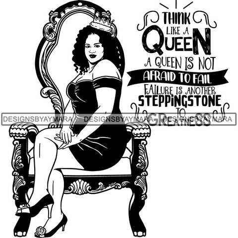 Afro Queen Goddess Melanin Nubian Glamour .SVG Cutting Files For Silhouette and Cricut