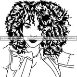 Afro Lady Black Goddess Melanin Dark Latina Morena SVG Files For Cutting and More!