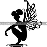 Afro Fairy Fantasy Magic SVG Cut Files For Silhouette and Cricut