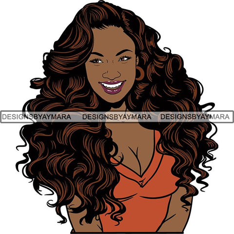 Afro Woman Nubian Melanin Popping Unique Design SVG Cutting Files For Silhouette Cricut and More