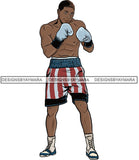 Boxer Boxing Attractive Black Man Hipster Model Fashion Male Guy Hombre Masculino Guapo Stylish Close-up Sexy Macho Manly SVG Files For Cutting
